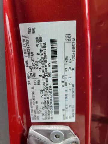 2016 Ford Escape Se VIN: 1FMCU9GX0GUA57239 Lot: 50304394