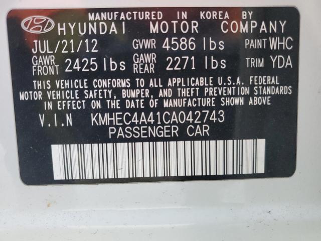 Lot #2473224203 2012 HYUNDAI SONATA HYB salvage car