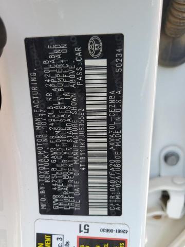 2018 TOYOTA CAMRY L - 4T1B11HK7JU535592