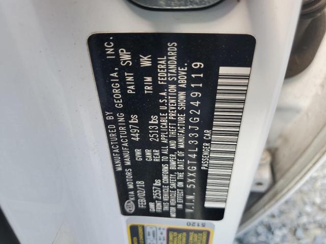 2018 Kia Optima Lx VIN: 5XXGT4L33JG249119 Lot: 49883194