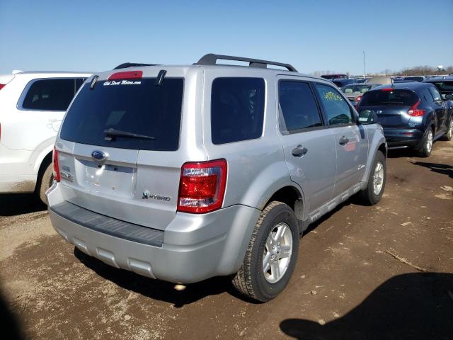 FORD ESCAPE HYB 2009 silver  hybrid engine 1FMCU59309KA99802 photo #4