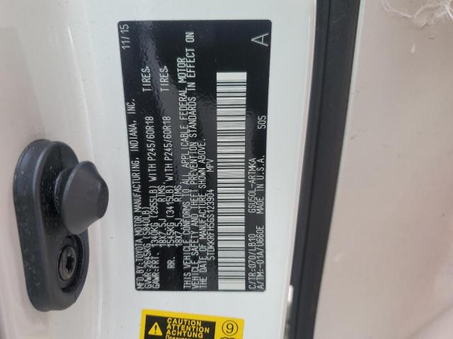 2016 Toyota Highlander Xle VIN: 5TDKKRFH5GS123904 Lot: 49826864