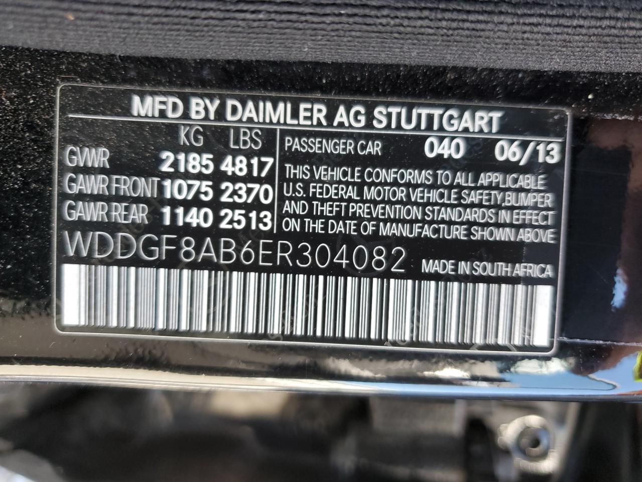 WDDGF8AB6ER304082 2014 Mercedes-Benz C 300 4Matic