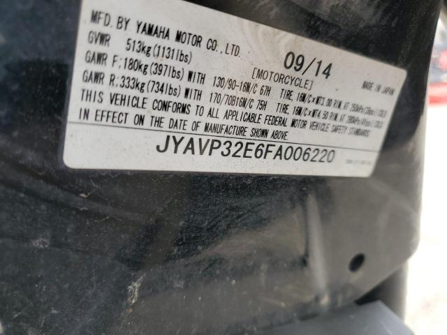 2015 YAMAHA XVS1300 CT JYAVP32E6FA006220