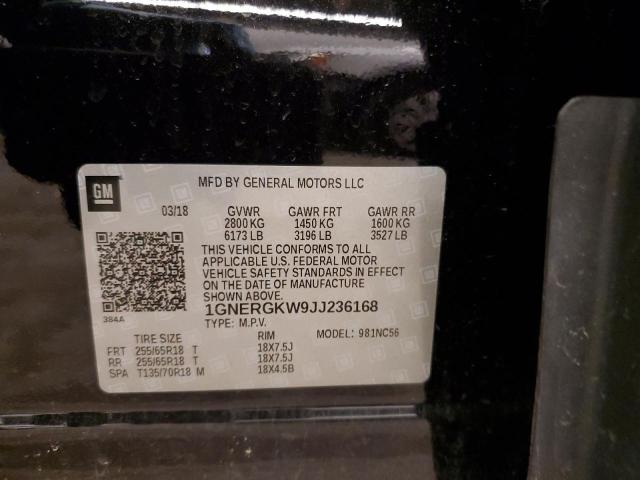 2018 CHEVROLET TRAVERSE L - 1GNERGKW9JJ236168