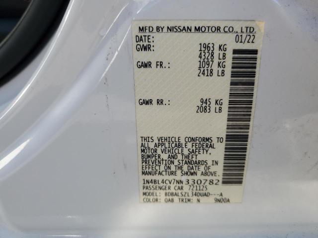 1N4BL4CV7NN330782 Nissan Altima SR 12