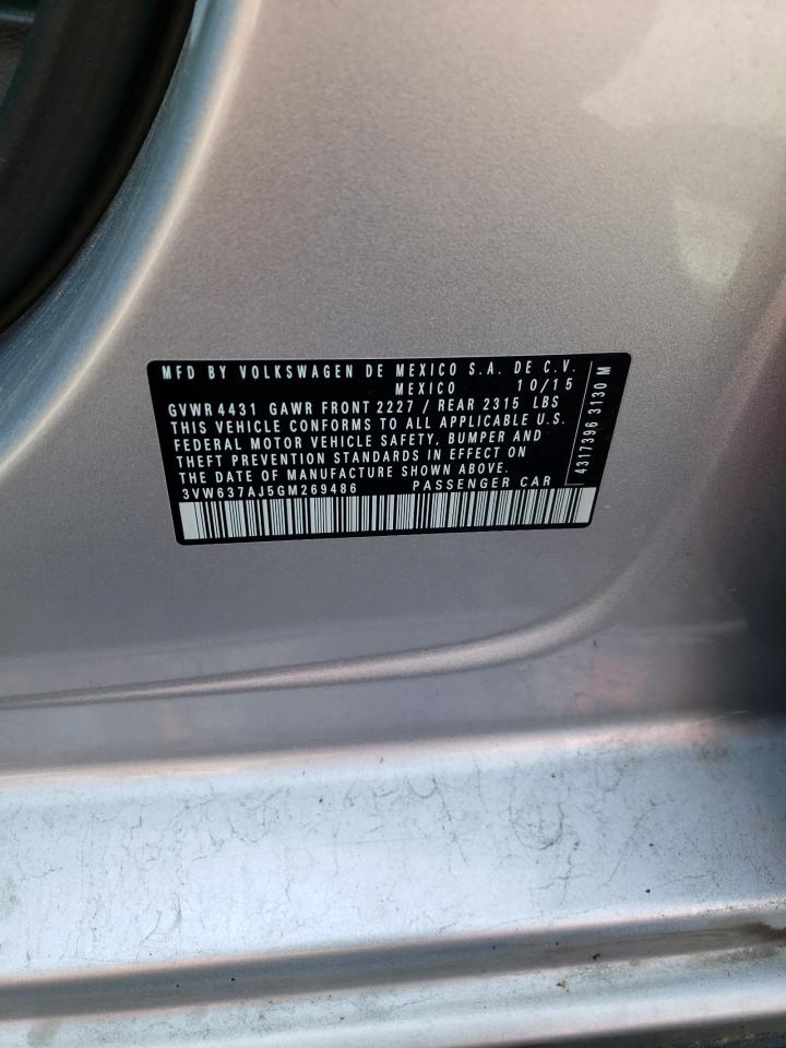 3VW637AJ5GM269486 2016 Volkswagen Jetta Hybrid