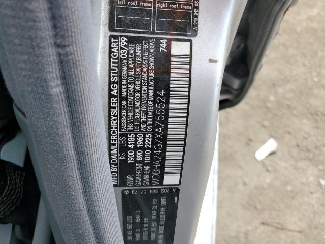 1999 Mercedes-Benz C 230 VIN: WDBHA24G7XA755524 Lot: 52239694