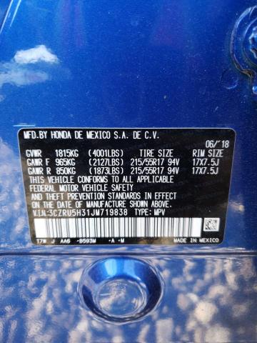 2018 HONDA HR-V LX - 3CZRU5H31JM719838