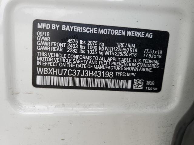 VIN WBXHU7C37J3H43198 2018 BMW X1, Sdrive28I no.12