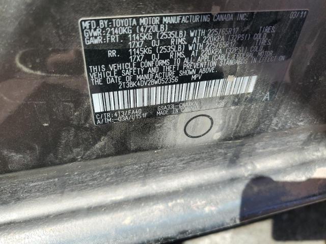 2011 Toyota Rav4 VIN: 2T3BK4DV2BW052356 Lot: 39234410