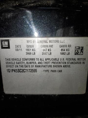 2012 Chevrolet Cruze Eco VIN: 1G1PK5SC2C7172595 Lot: 50526694