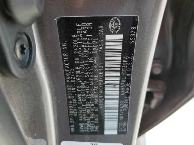 2023 Toyota Camry Se Night Shade VIN: 4T1G11AKXPU786101 Lot: 51138574