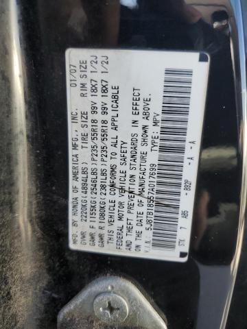 5J8TB18557A017699 | 2007 Acura rdx technology