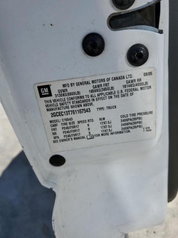 2006 Chevrolet Silverado C1500 VIN: 2GCEC13T761167543 Lot: 49676764