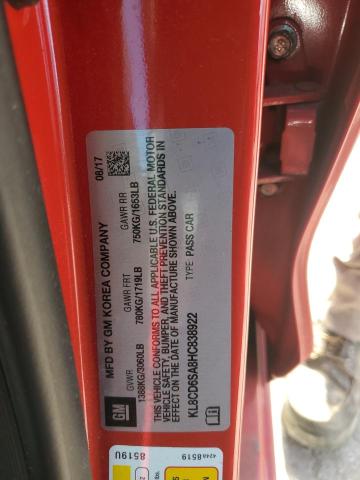 2017 CHEVROLET SPARK 1LT - KL8CD6SA8HC838922