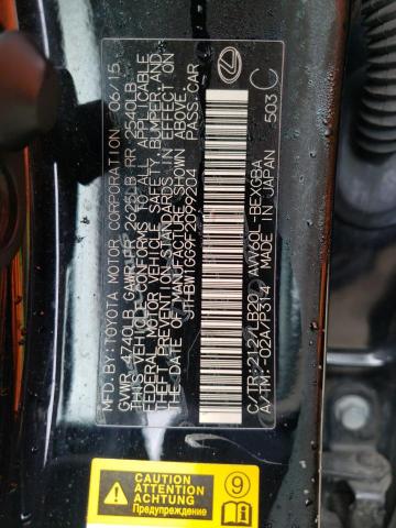 2015 Lexus Es 300H VIN: JTHBW1GG9F2099204 Lot: 46696634