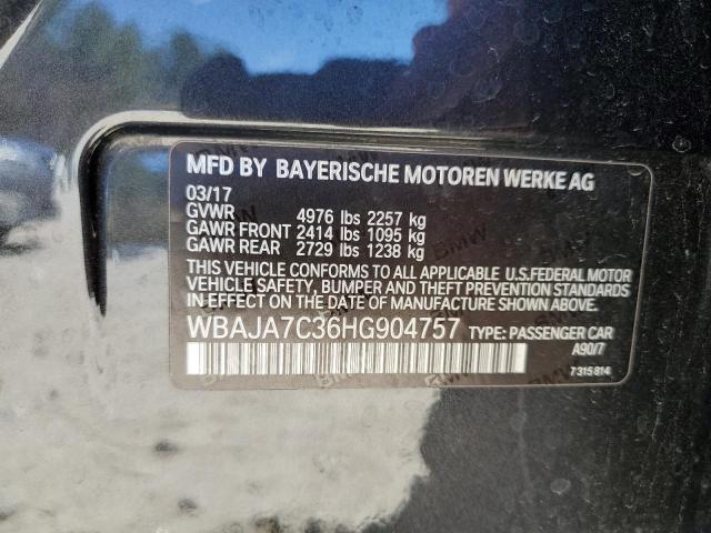 2017 BMW 530 Xi VIN: WBAJA7C36HG904757 Lot: 50965334