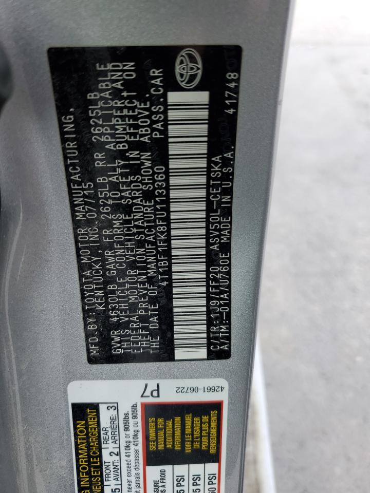 4T1BF1FK8FU113360 2015 Toyota Camry Le