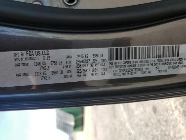 2019 Dodge Journey Se VIN: 3C4PDCBBXKT833619 Lot: 50982754