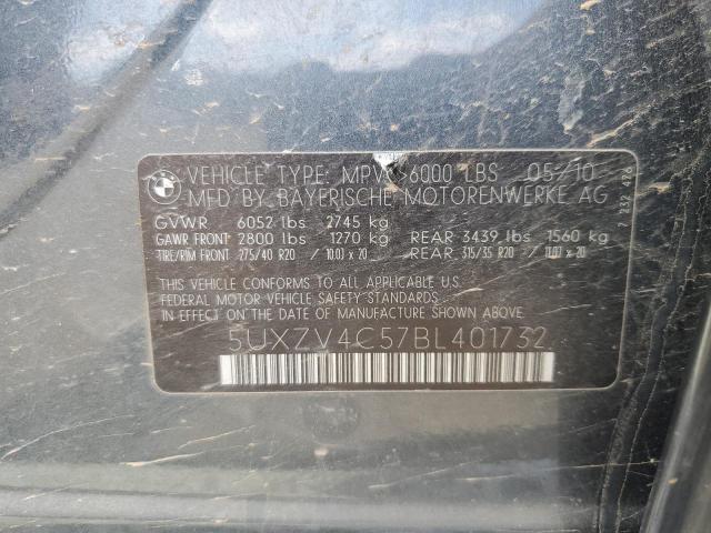 2011 BMW X5 xDrive35I VIN: 5UXZV4C57BL401732 Lot: 52149654