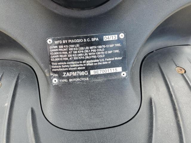 2014 PIAGGIO FLY 150 ZAPM798G9E7001115
