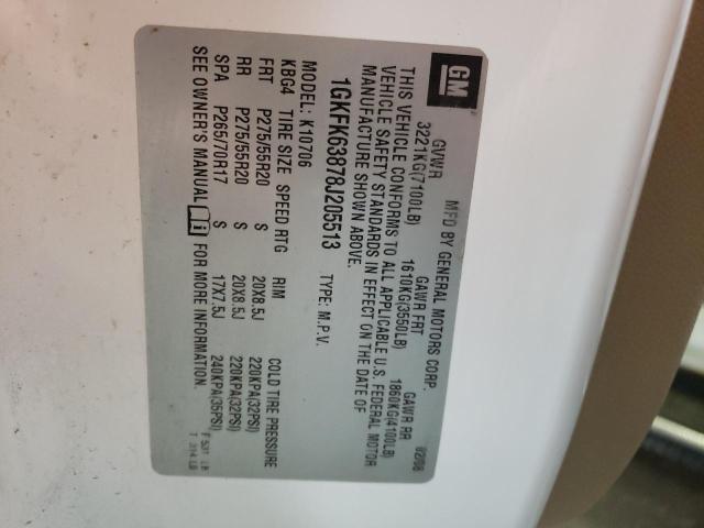 2008 GMC Yukon Denali VIN: 1GKFK63878J205513 Lot: 51140714