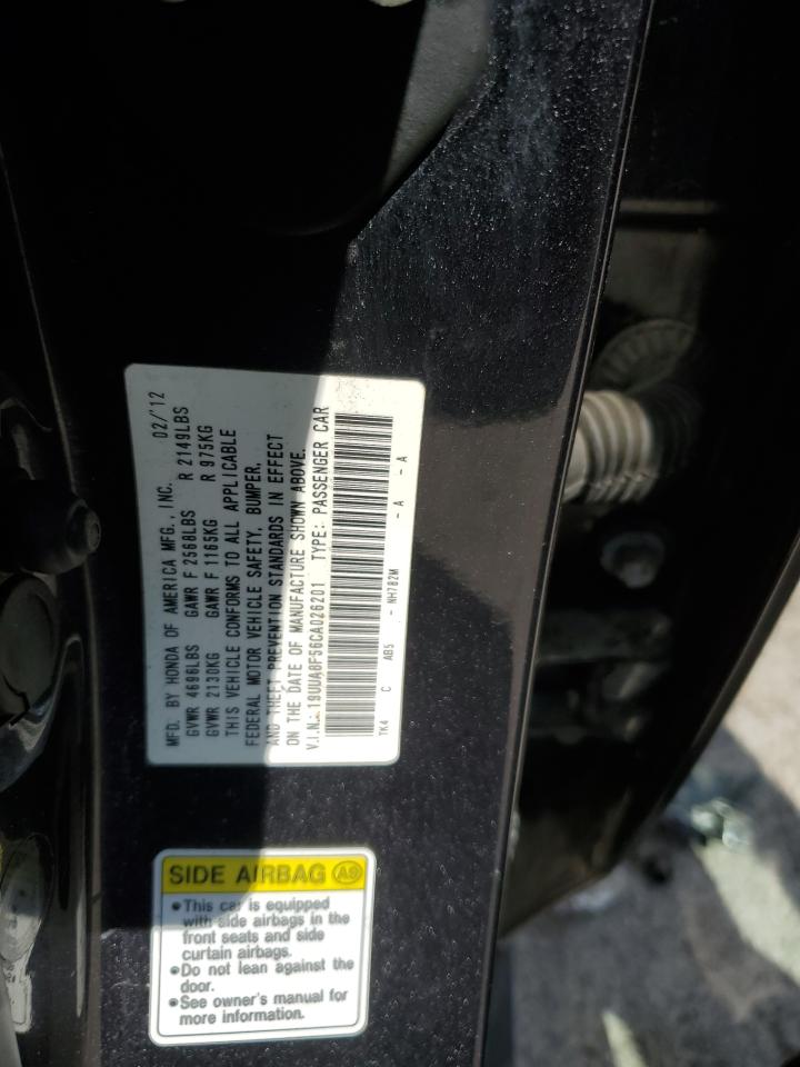 19UUA8F56CA026201 2012 Acura Tl