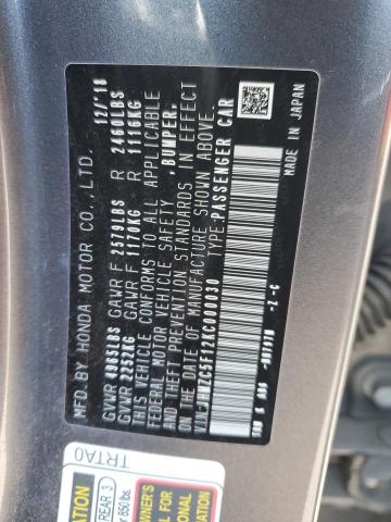 2019 HONDA CLARITY - JHMZC5F12KC000030