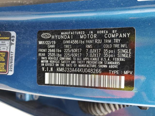 2019 Hyundai Tucson Limited VIN: KM8J33A44KU048266 Lot: 50095924