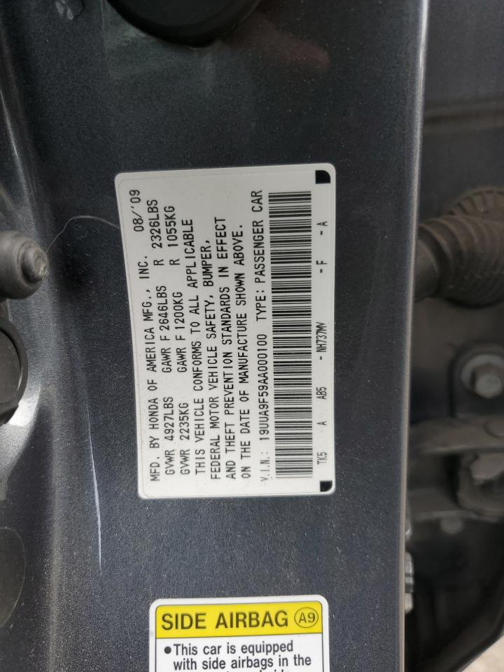 19UUA9F59AA000100 2010 Acura Tl