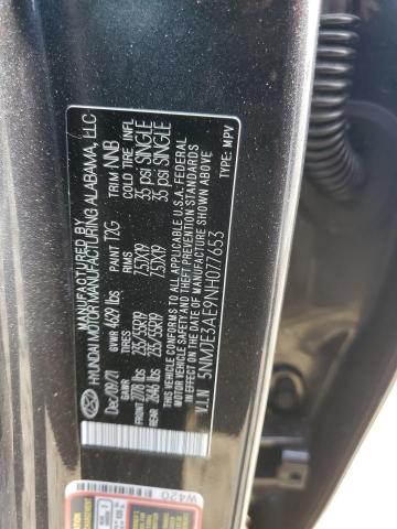 2022 Hyundai Tucson Limited VIN: 5NMJE3AE9NH077653 Lot: 49832294