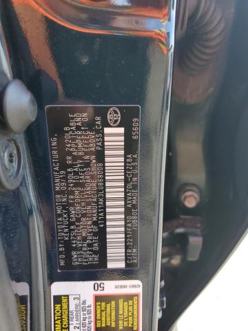 2020 Toyota Camry L VIN: 4T1A11AK3LU868008 Lot: 49160584