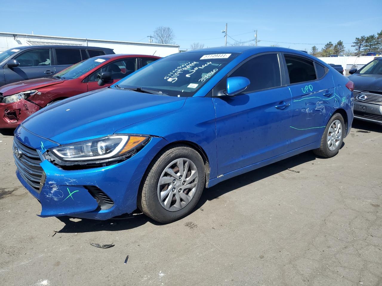 KMHD74LF8HU359360 2017 Hyundai Elantra Se