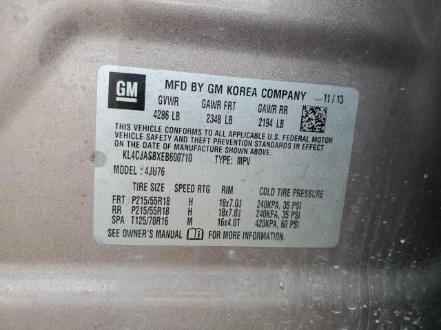 VIN KL4CJASBXEB600710 2014 Buick Encore no.12