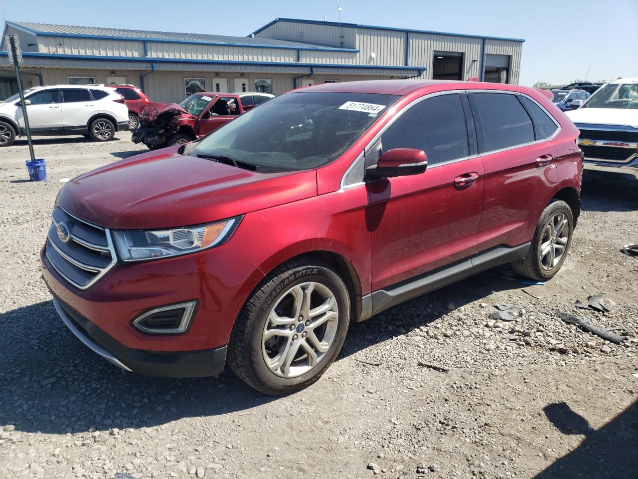 2017 Ford Edge Titanium vin: 2FMPK3K90HBB17458