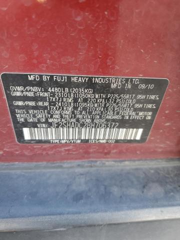 2011 Subaru Forester 2.5X Premium VIN: JF2SHADC2BH706372 Lot: 50156394