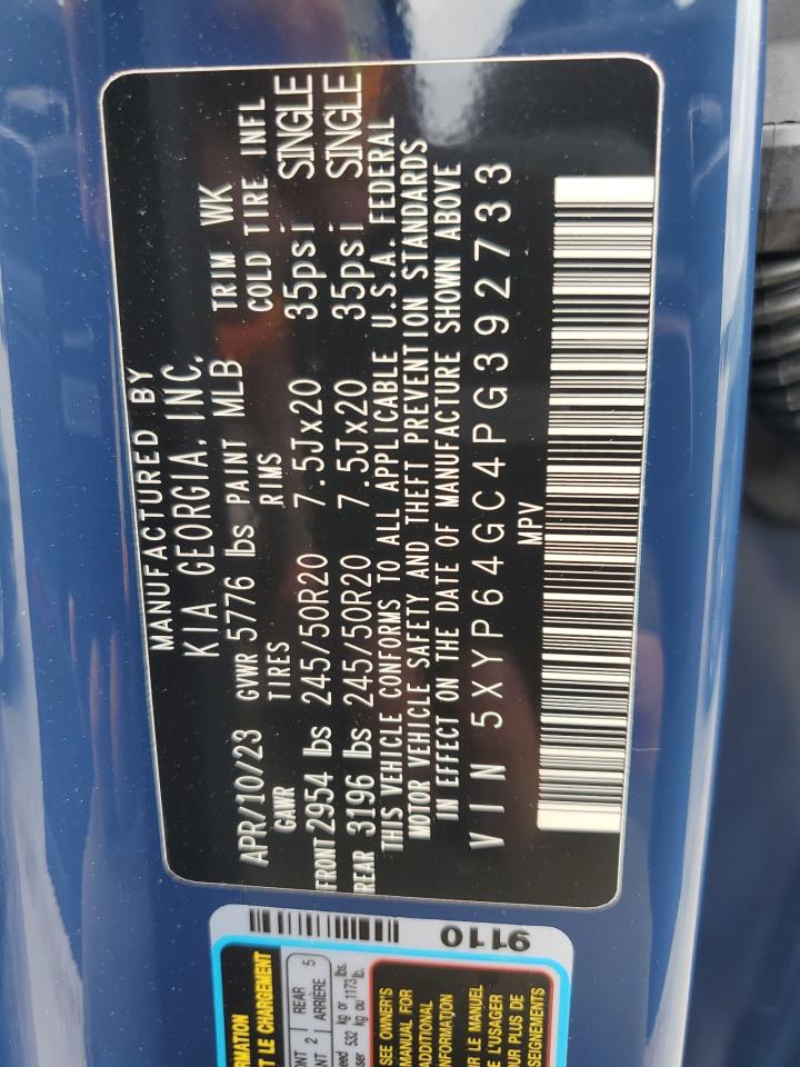 5XYP64GC4PG392733 2023 Kia Telluride S