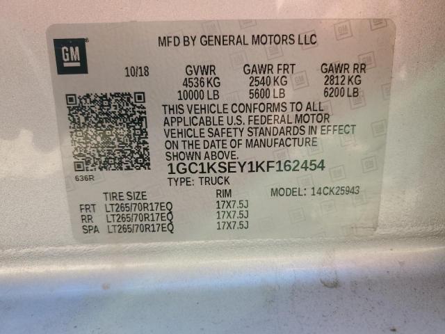 2019 CHEVROLET 2500 1GC1KSEY1KF162454