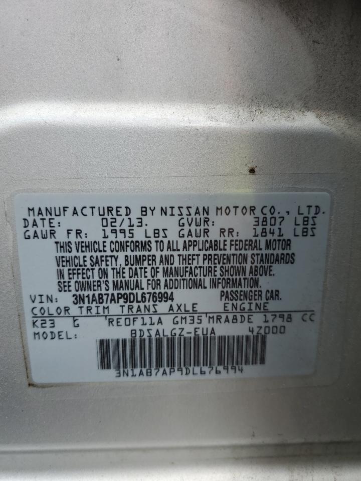 3N1AB7AP9DL676994 2013 Nissan Sentra S