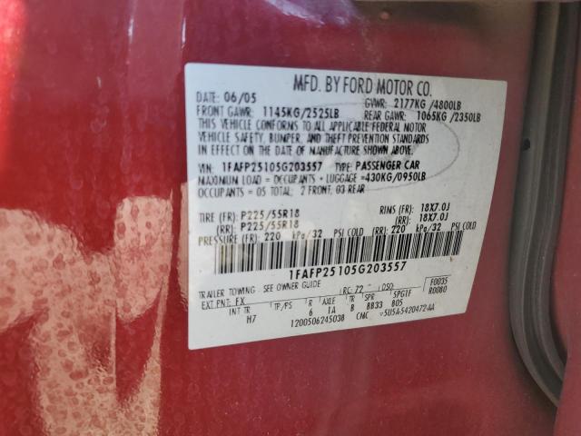 2005 Ford Five Hundred Limited VIN: 1FAFP25105G203557 Lot: 49282734