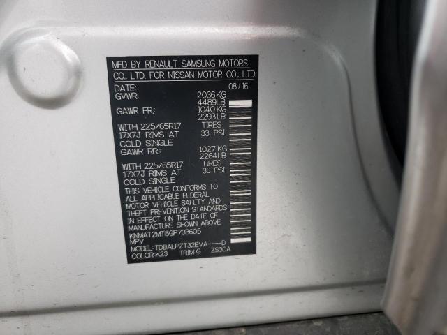 2016 Nissan Rogue S VIN: KNMAT2MT8GP733605 Lot: 50591734