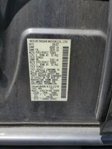 2008 Nissan Pathfinder S VIN: 5N1AR18U98C632329 Lot: 51066114