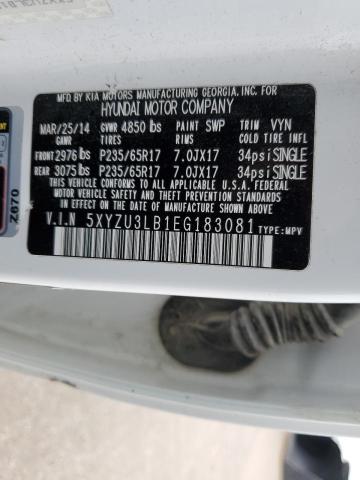 2014 Hyundai Santa Fe Sport VIN: 5XYZU3LB1EG183081 Lot: 50939924