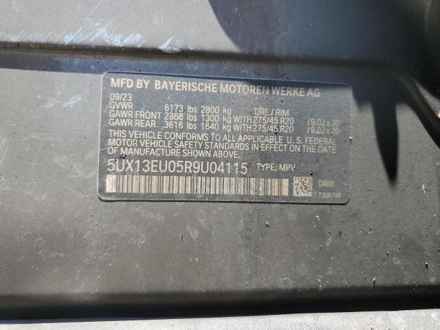 2024 BMW X5 Sdrive 40I VIN: 5UX13EU05R9U04115 Lot: 50504824