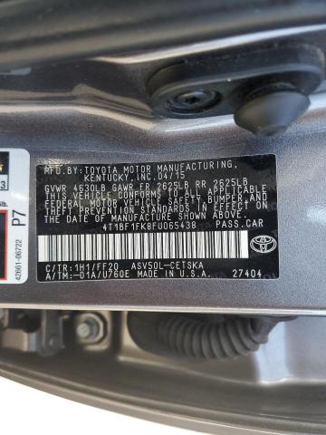 VIN 4T1BF1FK8FU065438 2015 Toyota Camry, LE no.12