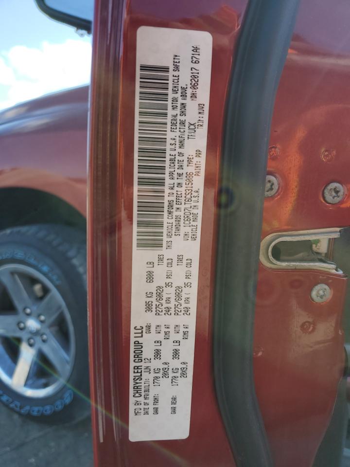 1C6RD7LT6CS315086 2012 Dodge Ram 1500 Slt