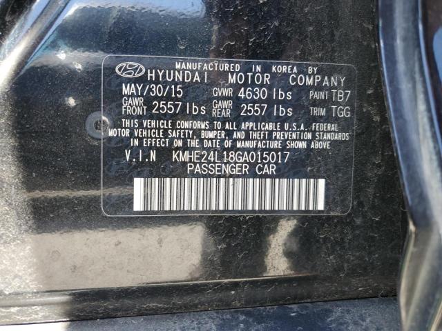 Lot #2459358296 2016 HYUNDAI SONATA HYB salvage car