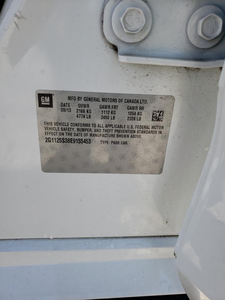 2G1125S38E9155453 2014 Chevrolet Impala Lt