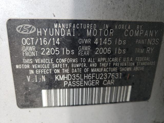 2015 Hyundai Elantra Gt VIN: KMHD35LH6FU237631 Lot: 52210664